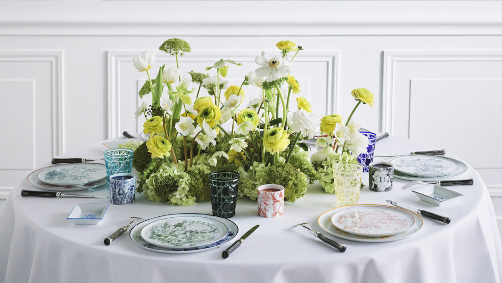 Dior’s ABCDior home decor range is inspired by its Mitzah scarf collection