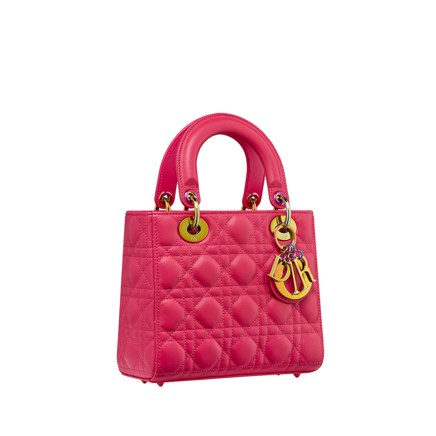 Dior Lady Dior handbag in bright pink