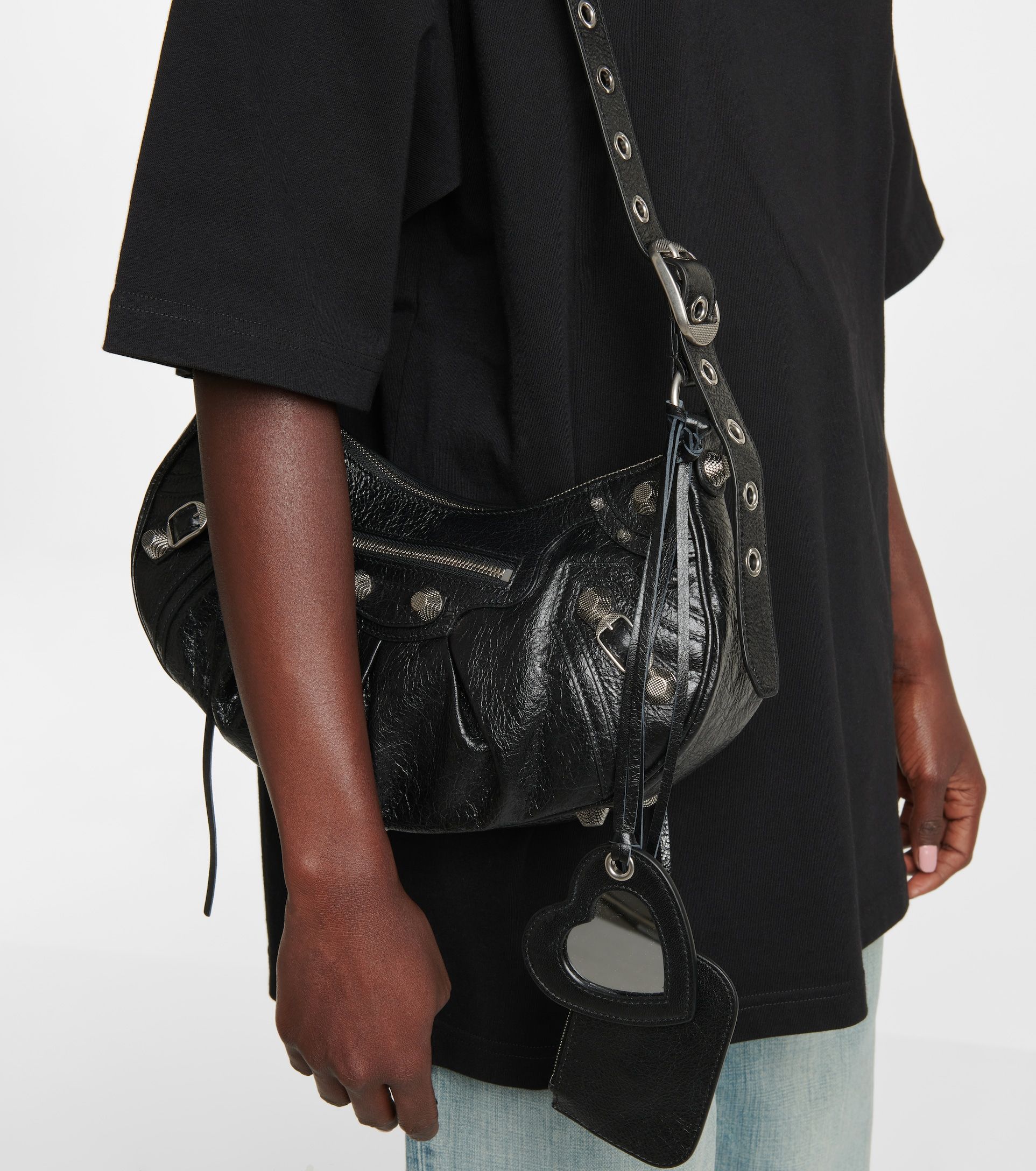 Balenciaga - Le Cagole Small leather shoulder bag Mytheresa