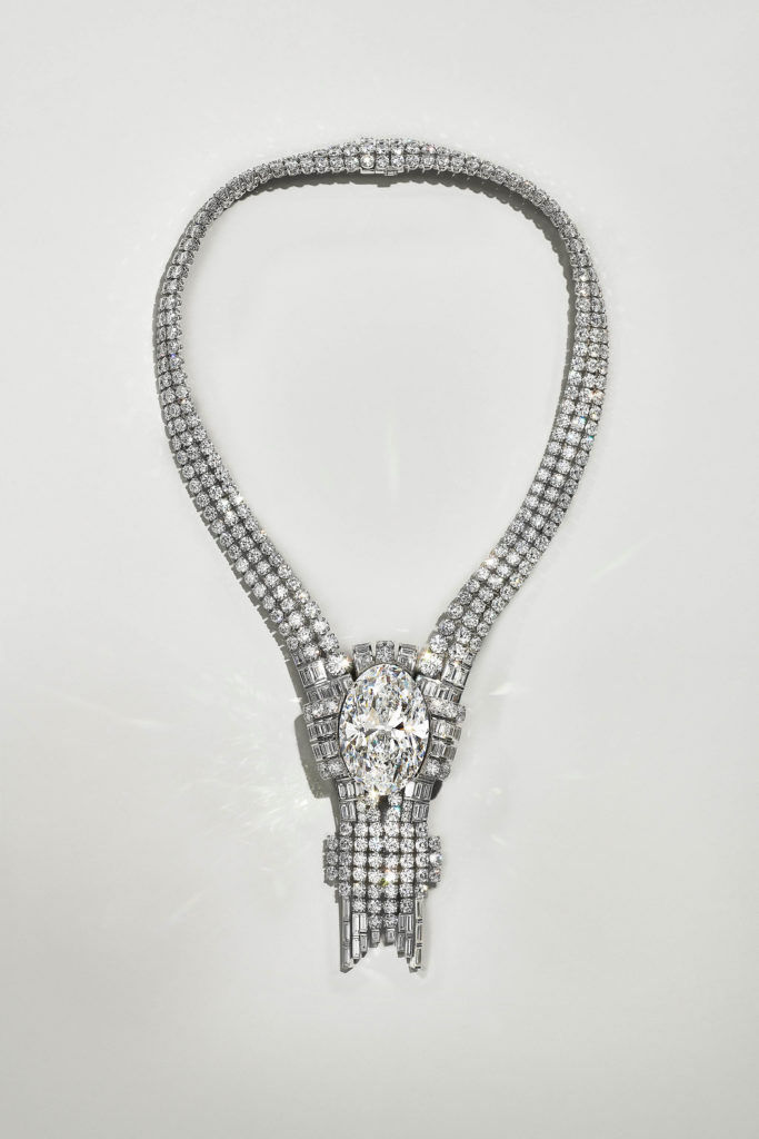 Tiffany recreated the 1939 World Fair necklace with the 80-carat Empire Diamond