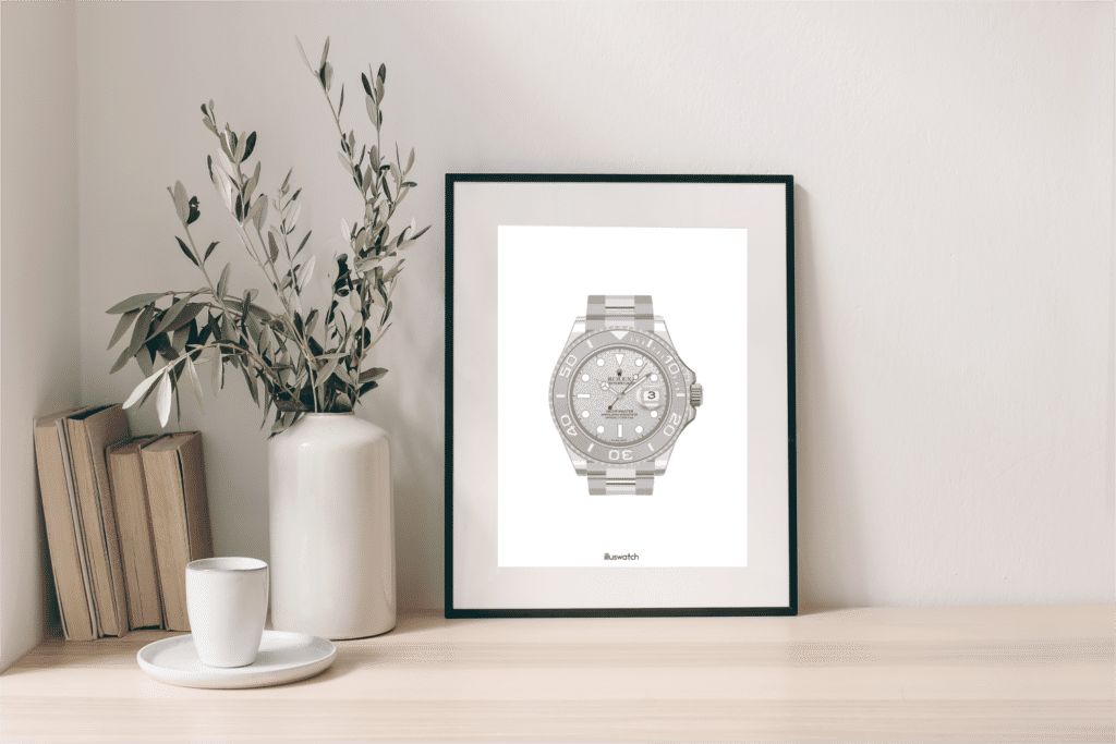 Rolex Yachtmaster print by Wing Choi (@illuswatch)