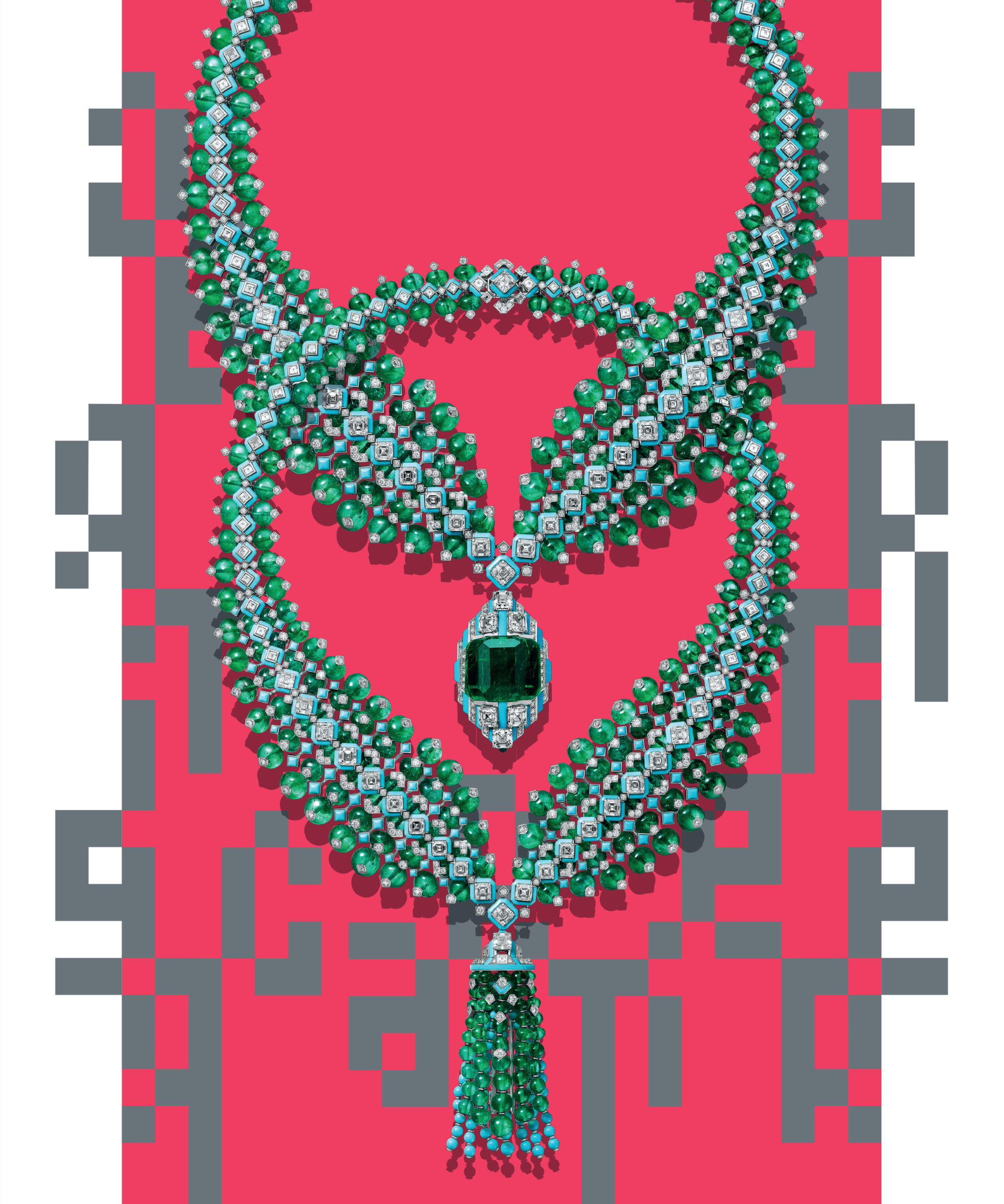 Masterpieces convertible seven strand diamond necklace, Tiffany & Co.