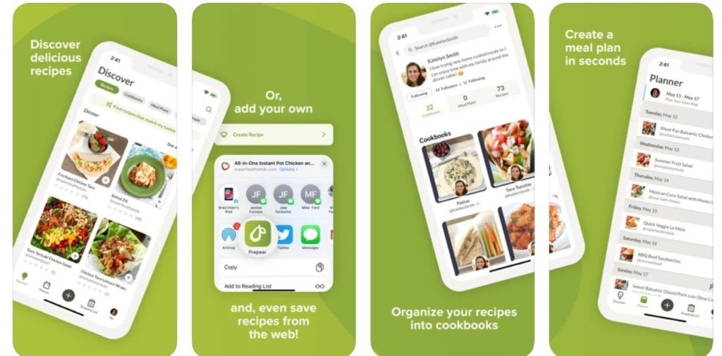 Prepear meal planning app