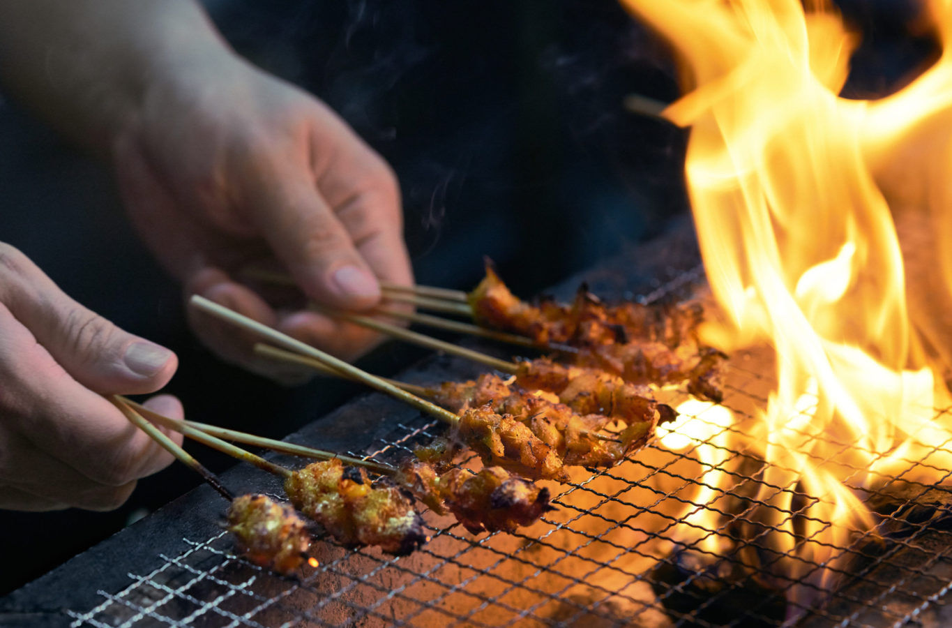 Lab-grown chicken satay is the star of this hawker pop-up happening on 20 May