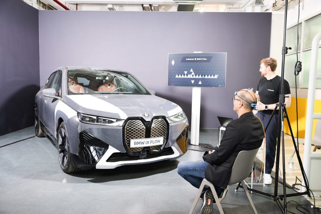 BMW unveils a car that can change colours through human brain activity