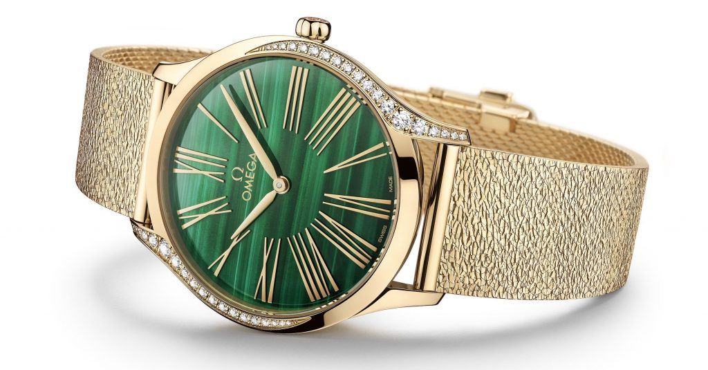 Omega’s unveils the Trésor watches with malachite dials