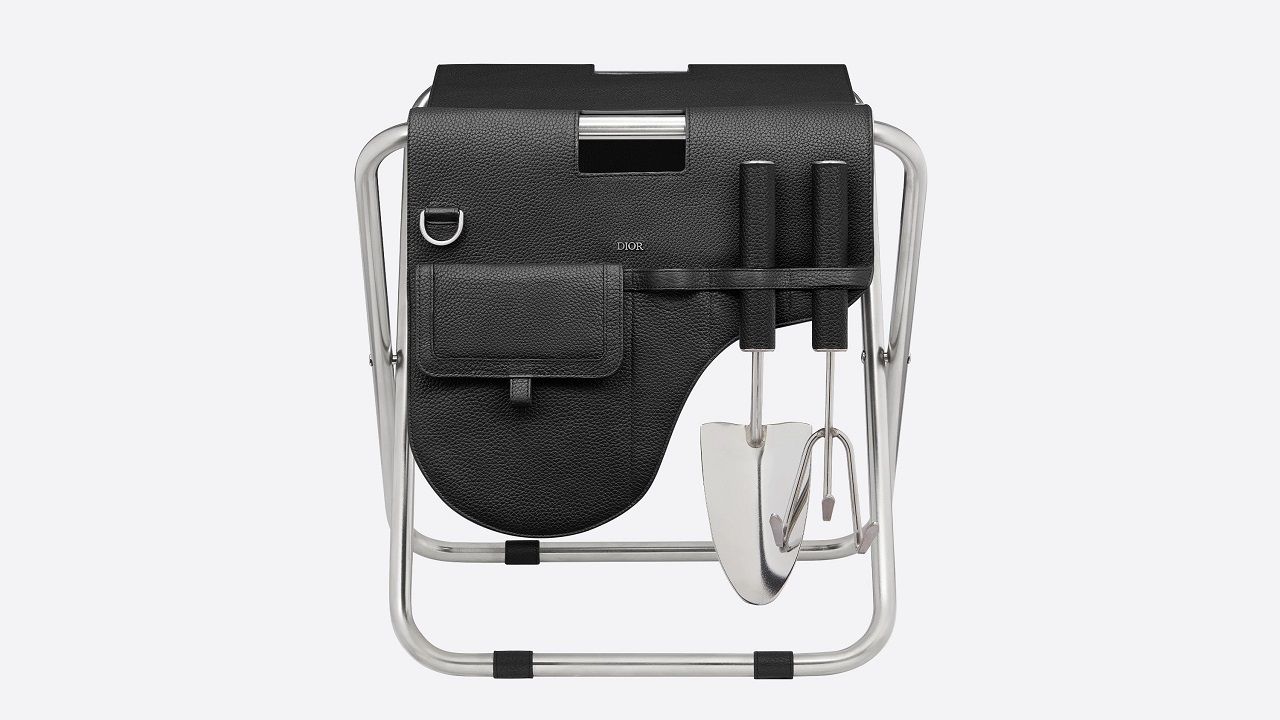 Dior unveils a gardening set complete with a Dior Saddle-inspired stool and tools for plant parents