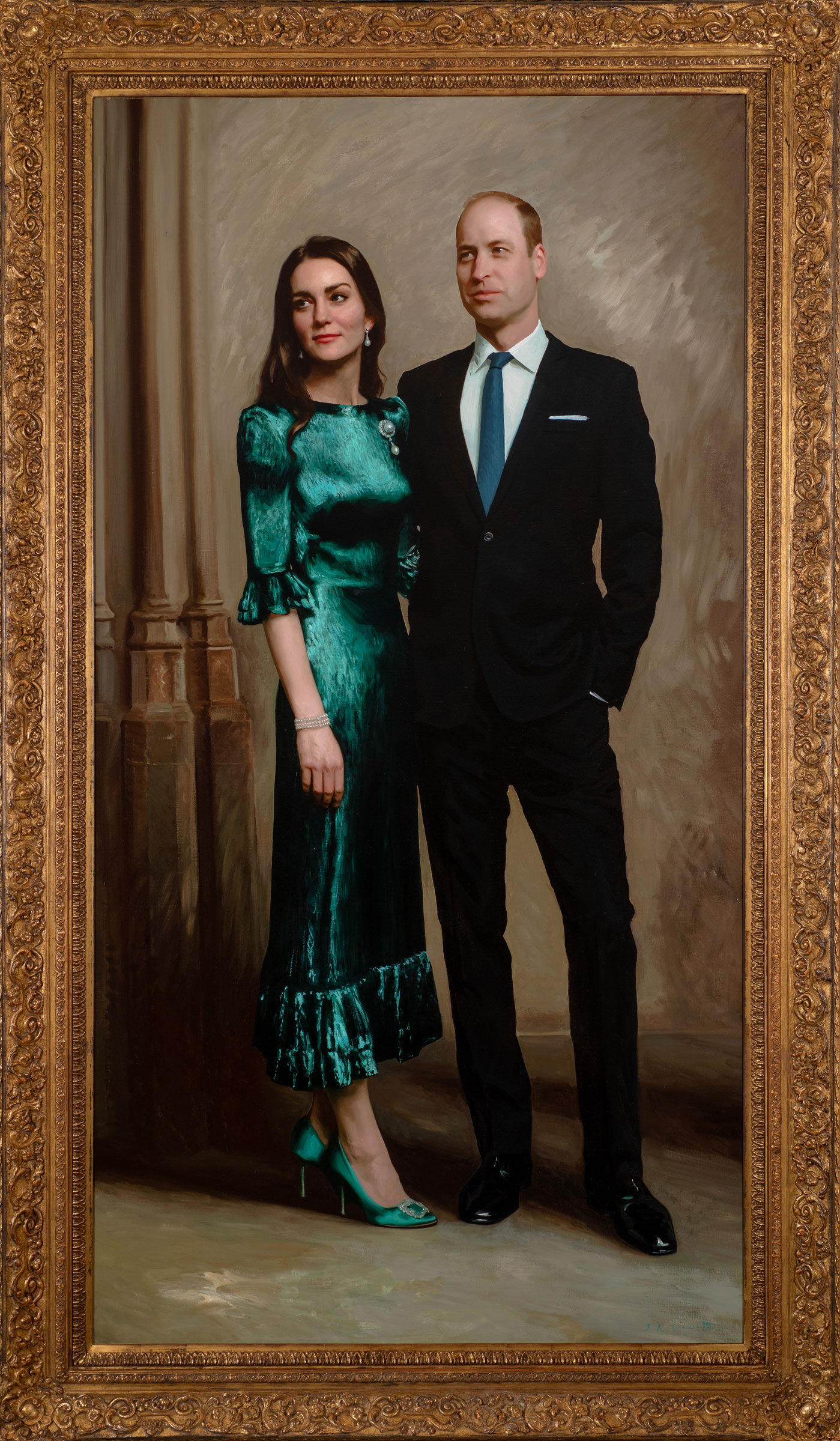 Prince William Kate Middleton joint portrait