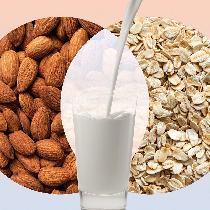 Oat milk vs almond milk: Differences in nutrition, uses and environmental impact