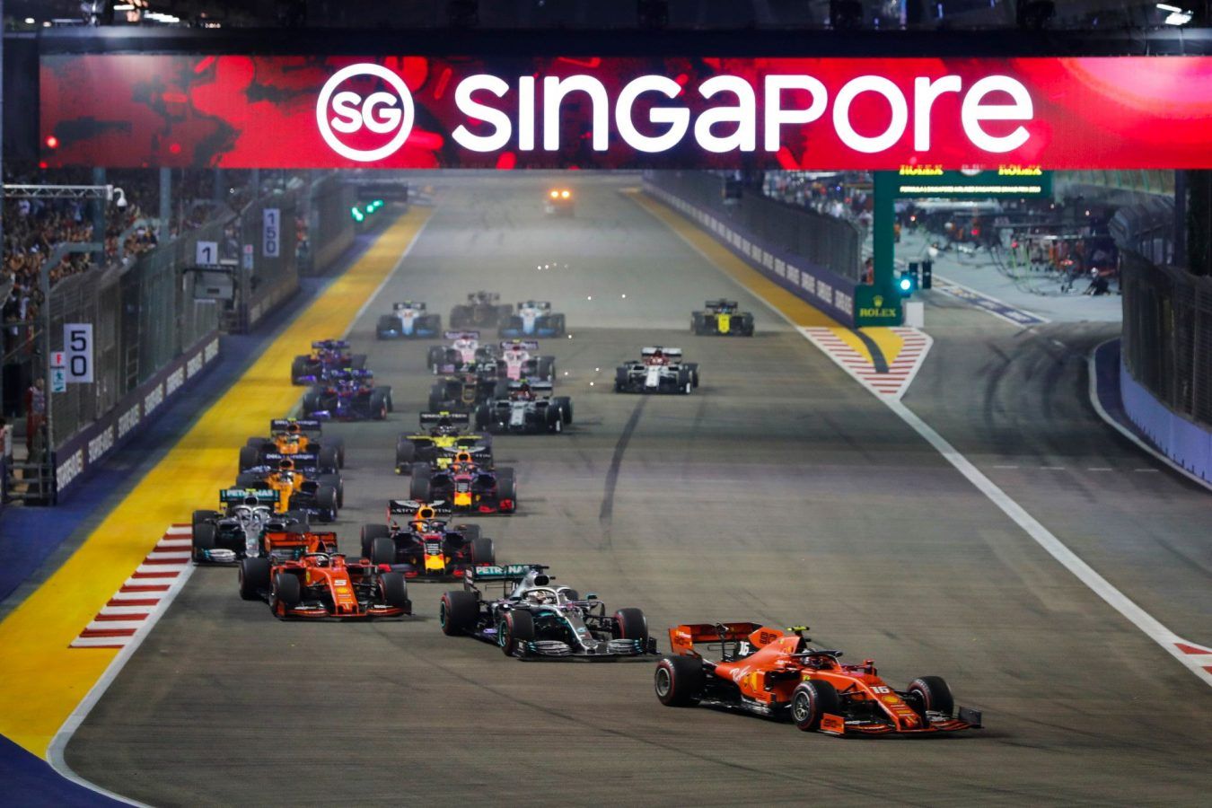 Key racing events during the 2022 Formula 1 Singapore Grand Prix