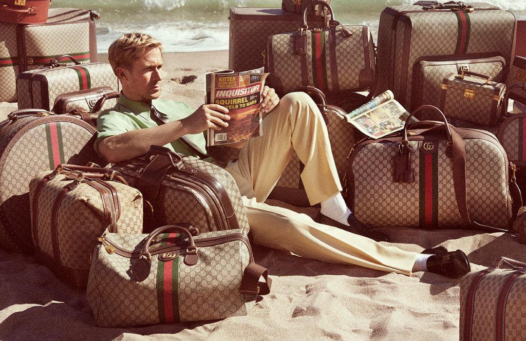 Ryan Gosling is the new star of the Gucci Valigeria campaign