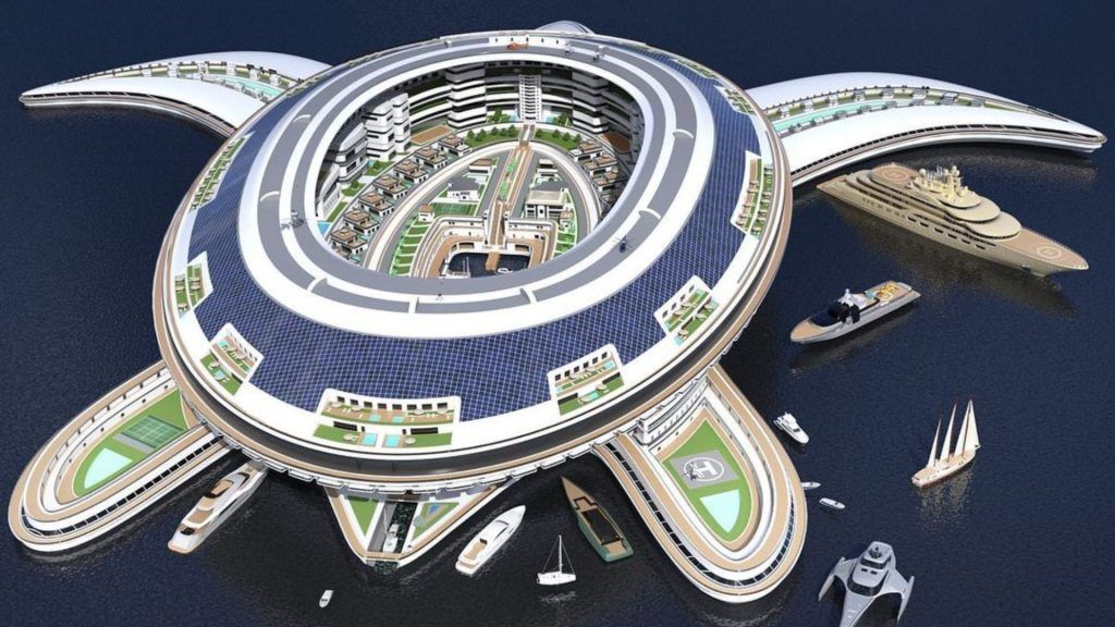 This turtle-shaped floating city set to be the world’s largest boat