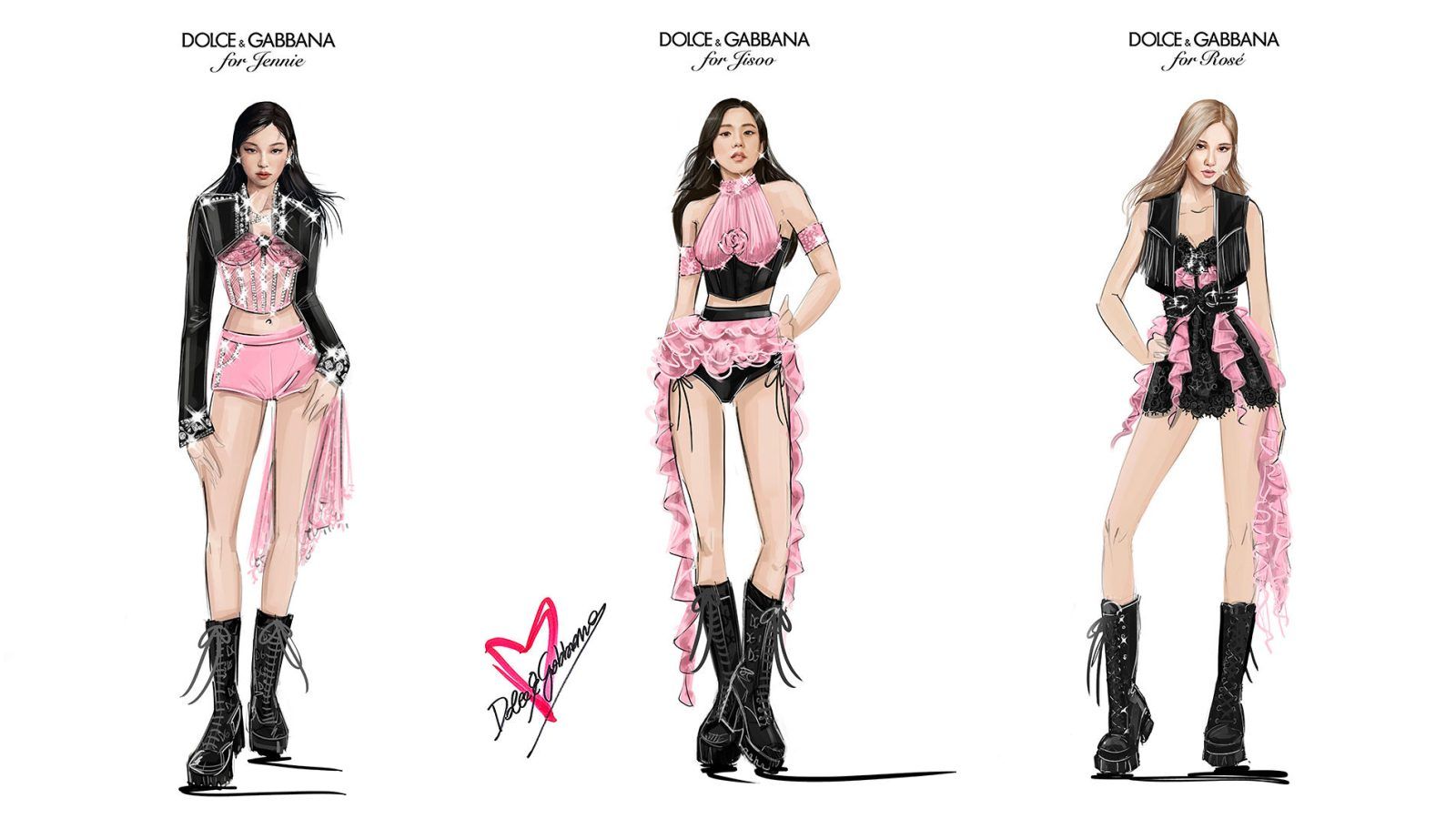 Discover the D&G Coachella outfits worn by Blackpink Jennie, Jisoo