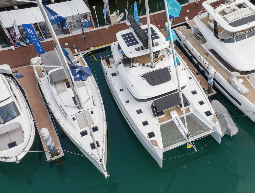 The Beneteau Oceanis Yacht 54 and Lagoon 55 cruise into the future of sailing at the Singapore Yachting Festival