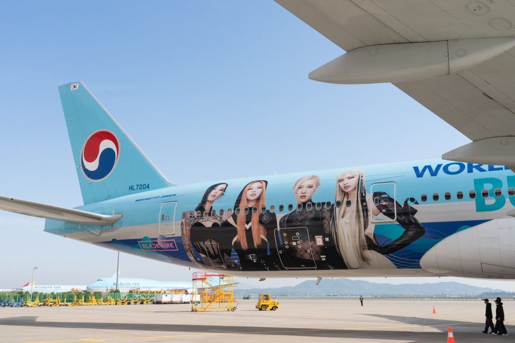 Korean Air has unveiled a BLACKPINK plane