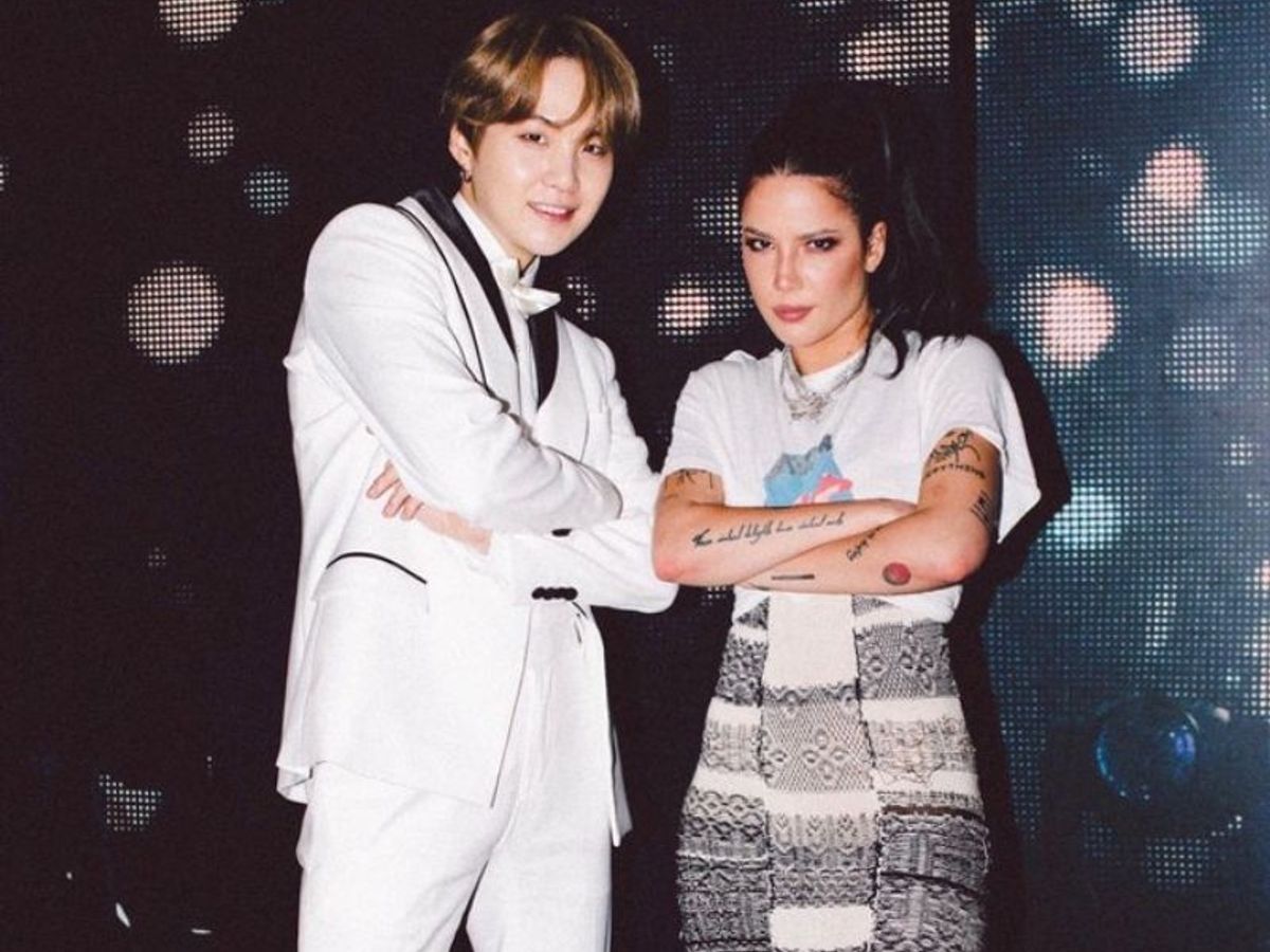 Halsey's surprise appearance at BTS SUGA's D-Day concert goes viral