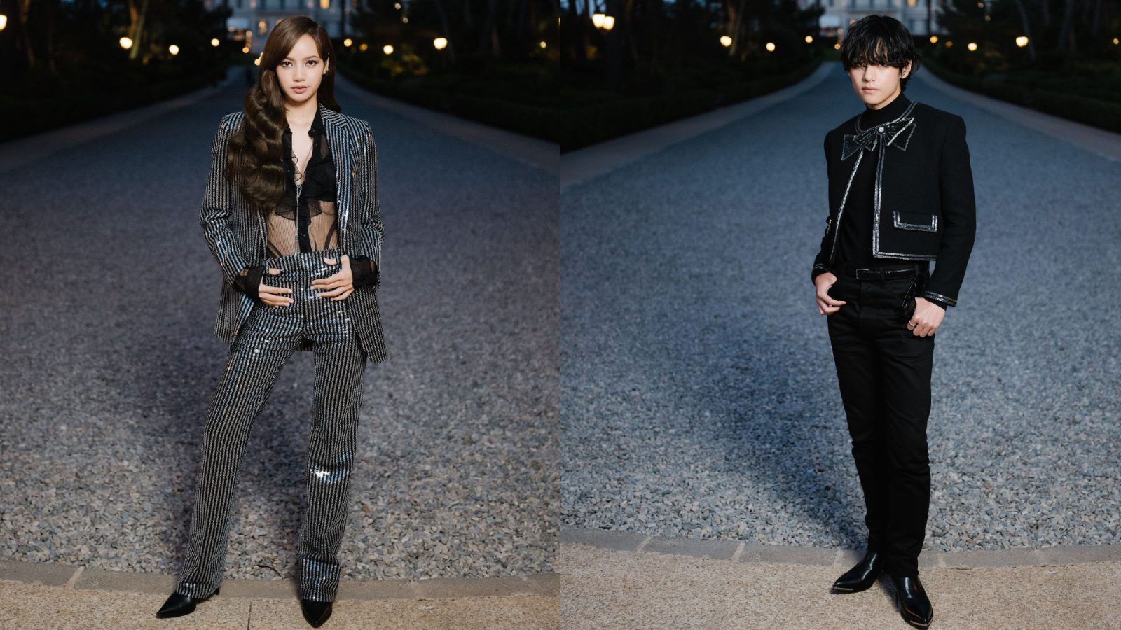 BLACKPINK's Lisa and BTS' V seen at CELINE's Cannes Dinner