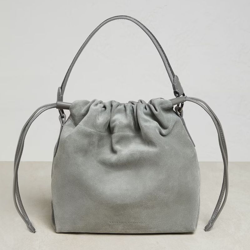 Quiet luxury handbags under $600: Vintage Gucci suede tote bag #boutiq