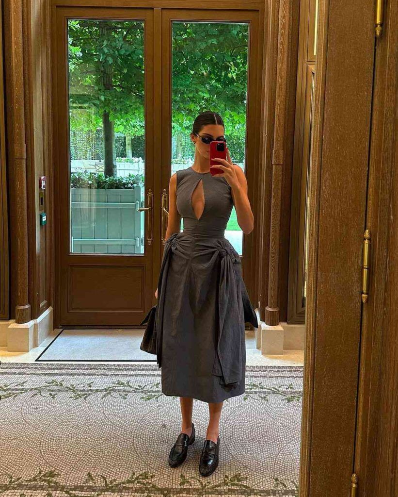 Kylie Jenner's Bottega and Alaia Halter Dresses in Paris