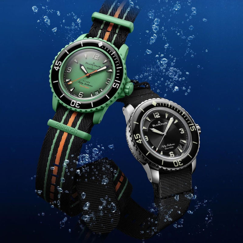 時計 Blancpain x Swatch Scuba Fifty Fathoms Bioceramic Scuba Fifty Fathoms Collection - Blancpain X Swatch