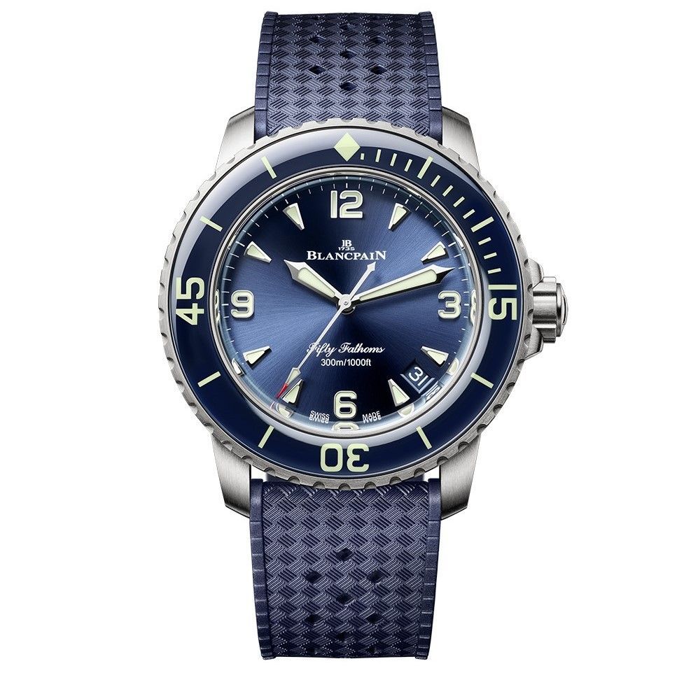 Blancpain unveils fifty Fathoms Automatique in red gold & titanium