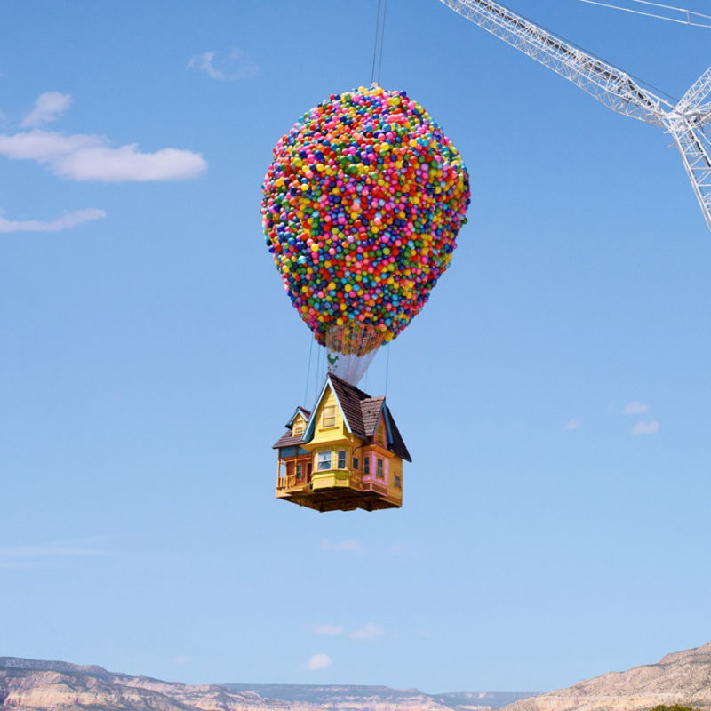 You can now rent a stay in Carl’s floating house from Up! and X-Men’s X-Mansion
