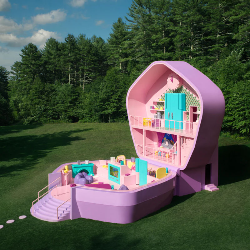 You can now stay in a life-sized Polly Pocket Compact overnight, courtesy of AirBnB