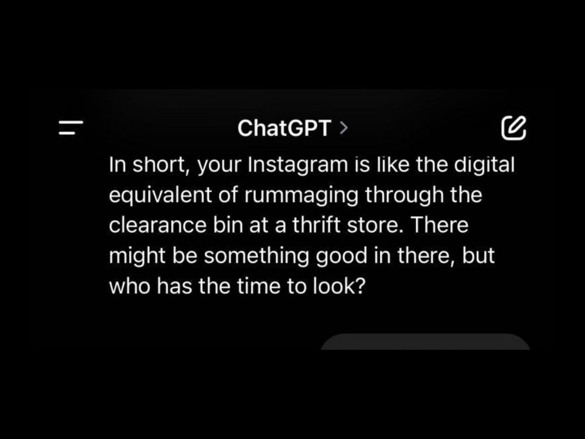 How to get ChatGPT to roast an Instagram feed– PrestigeOnline 
