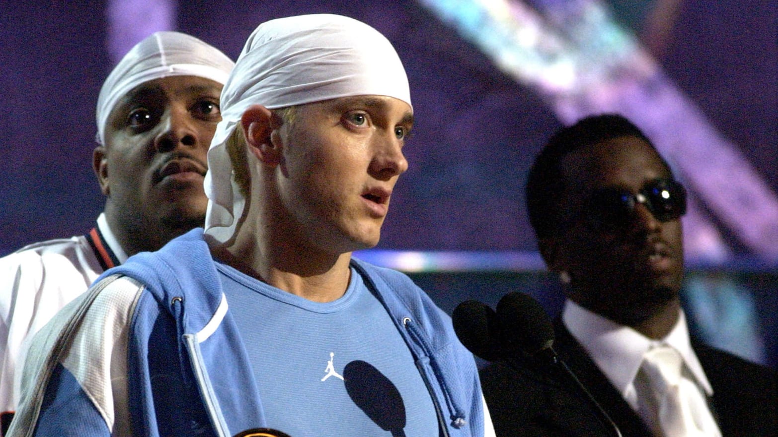 Rappers P. Diddy and Eminem's long and chaotic feud