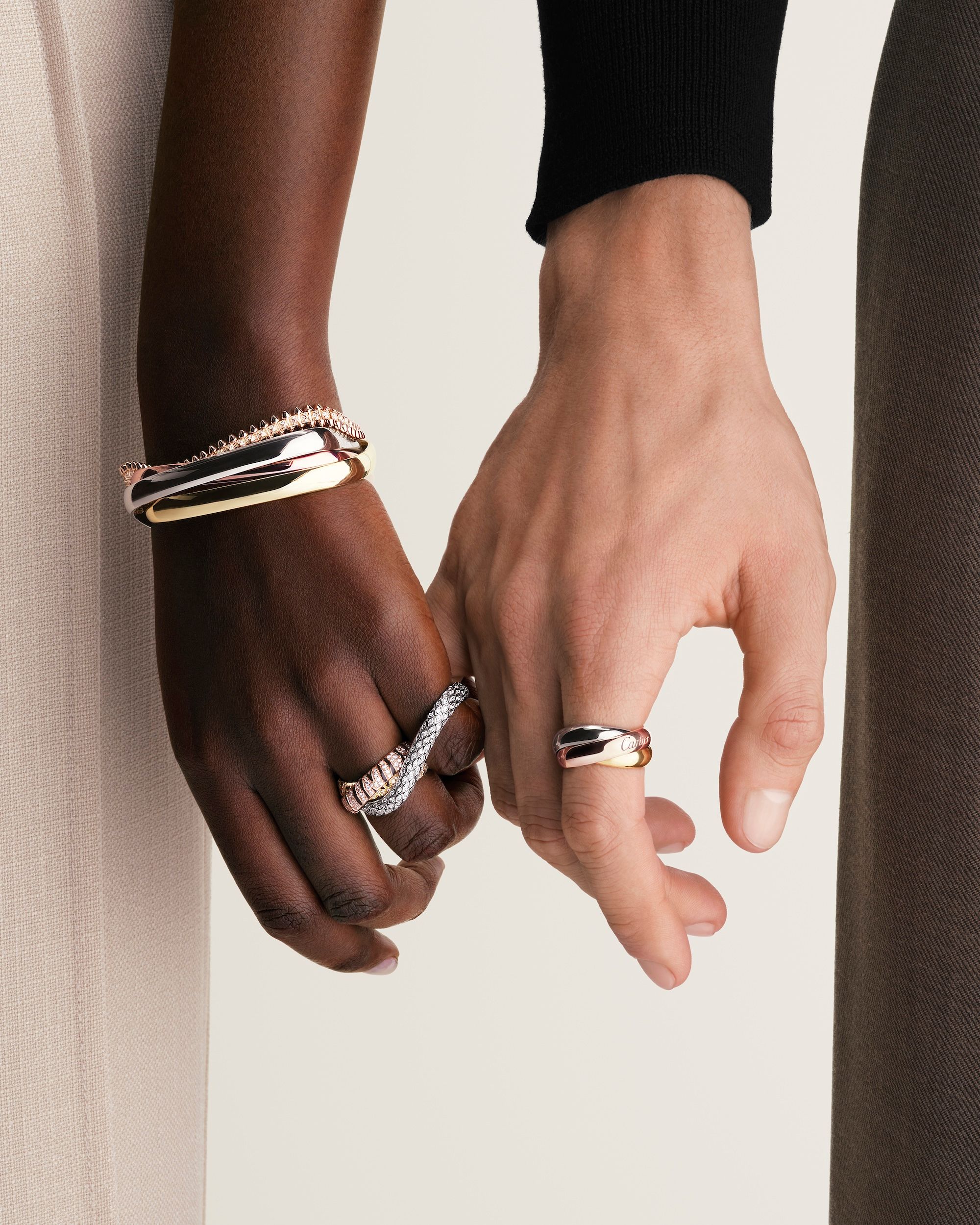 非売品★Cartier★トリニティモチーフ★小皿 3個セット The Cartier Trinity collection now features animal motifs