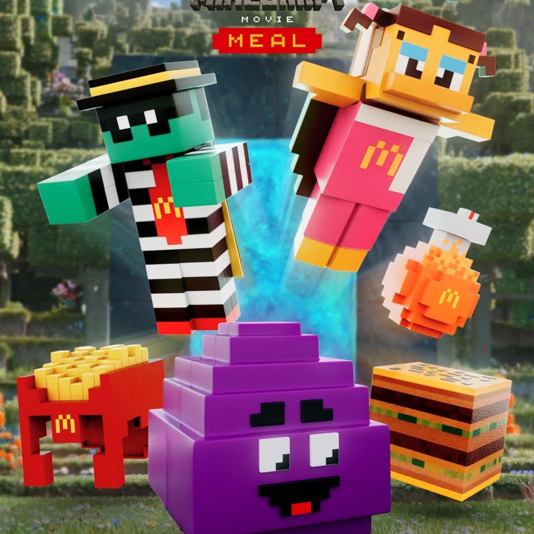 Minecraft × McDonald 10箱 Minecraft Movie McDonald's ADULT Meal Collectibles