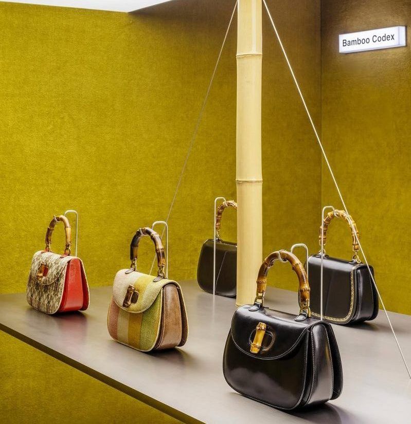 【00s】AlbaRosa Bamboo HandBag 平成Y2K Gucci gives a tech-infused tribute to its iconic Bamboo
