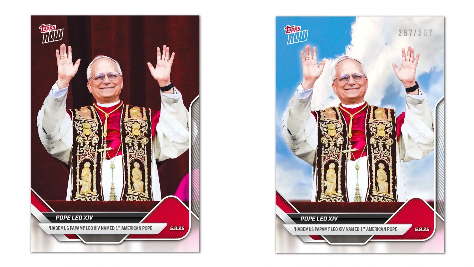 Topps Pope Leo XIV card sets record with 133k copies sold