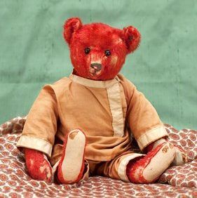 シュタイフ✨Japan Teddy Bear✨Classy Red Blond✨ Steiff Red Kimono Teddy Bear | Japan Trend Shop