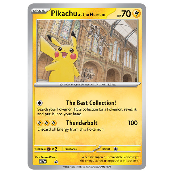 The Natural History Museum Pikachu Promo has dropped