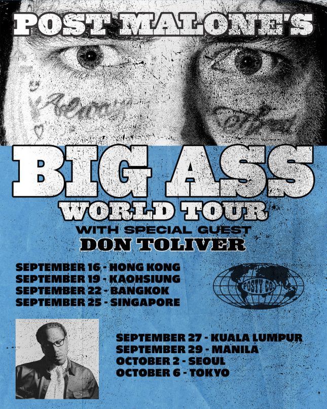 Post Malone adds Singapore show to ‘Big Ass’ Asia tour 2026 ...