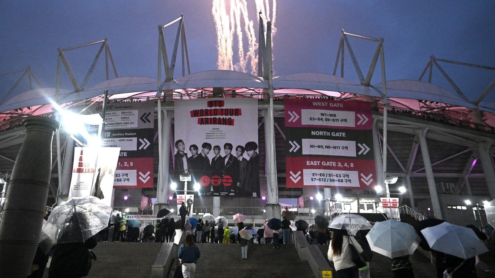 BTS kickstart world tour with spectacular South Korea show