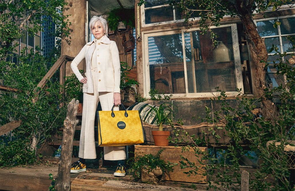 全新 Gucci OFF THE GRID 環保系列以獨樹一幟的中性風格,延續品牌可持續發展的願景
