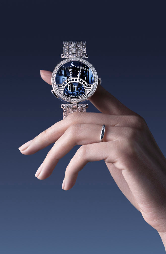 Van Cleef & Arpels 延續浪漫詩篇,Pont des Amoureux男仕腕錶演繹戀人在花都橋上重逢的醉人情懷