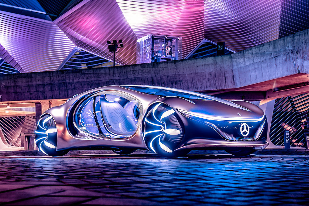 擁有仿生鱗片的絕美坐騎-Mercedes-Benz VISION AVTR -電動概念車首度登台！