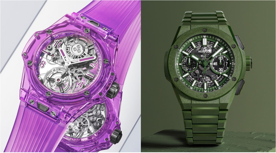 2022 Watches & Wonders｜紫色藍寶石材質、高階彩色陶瓷與特殊立體切面，Hublot再展創新與融合的製錶藝術