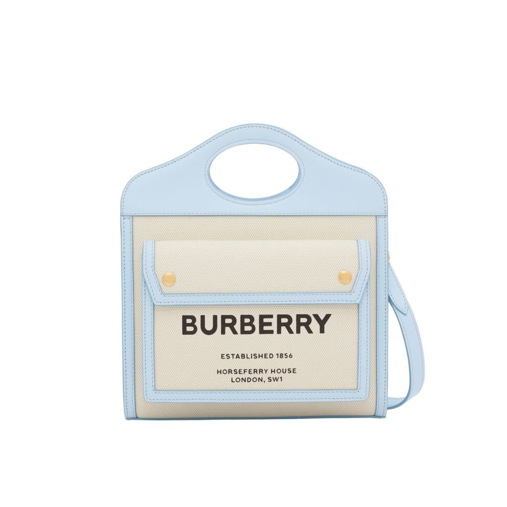 burberry pocket bag blue