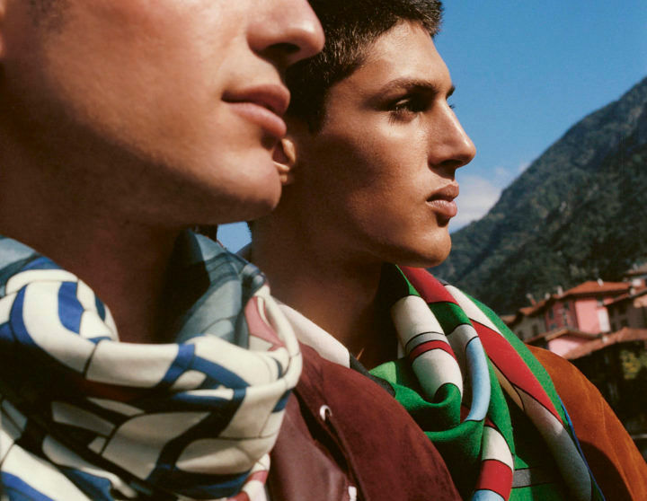 Hermes Scarf Shawl Folklore Motif Rich Color and Design Cashmere Silk  Vintage