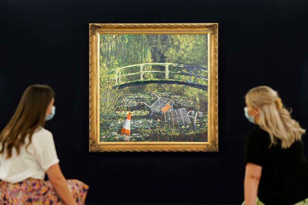 The Height of Irony? Banksy Painting on Consumerism Will be Sold at an Auction