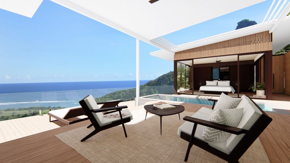 terrace design, capture sunlight and 360 of beach-view while you're relaxing or working.