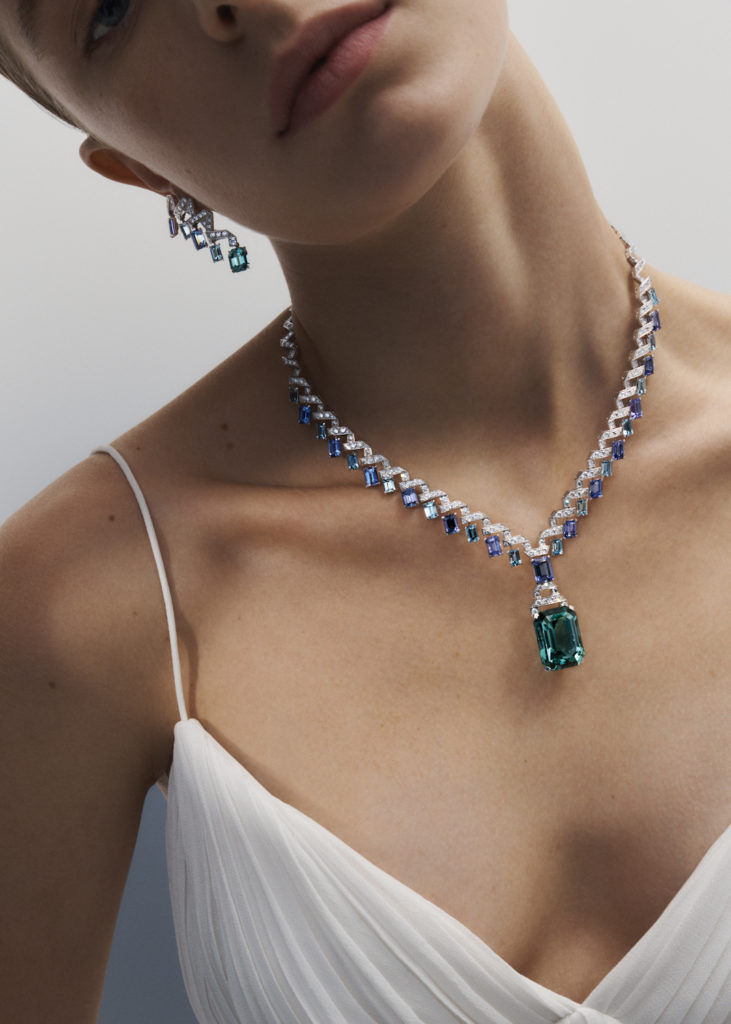 Louis Vuitton Pink Sapphire Diamond Necklace Price