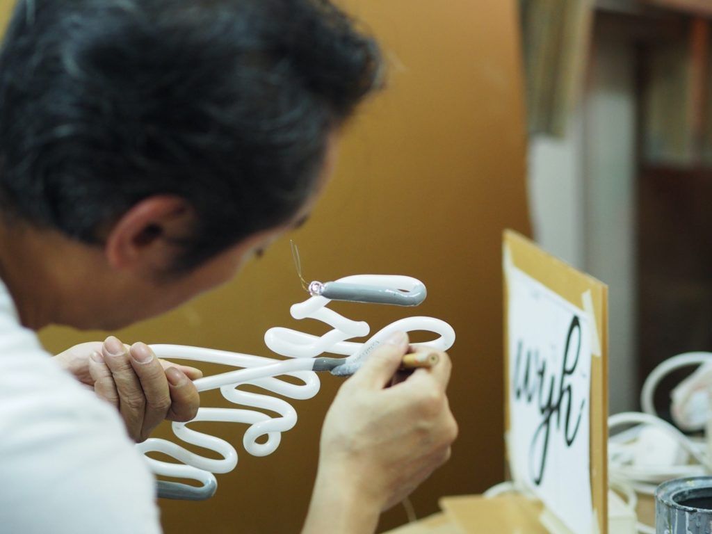 neon sign master wu chi kai