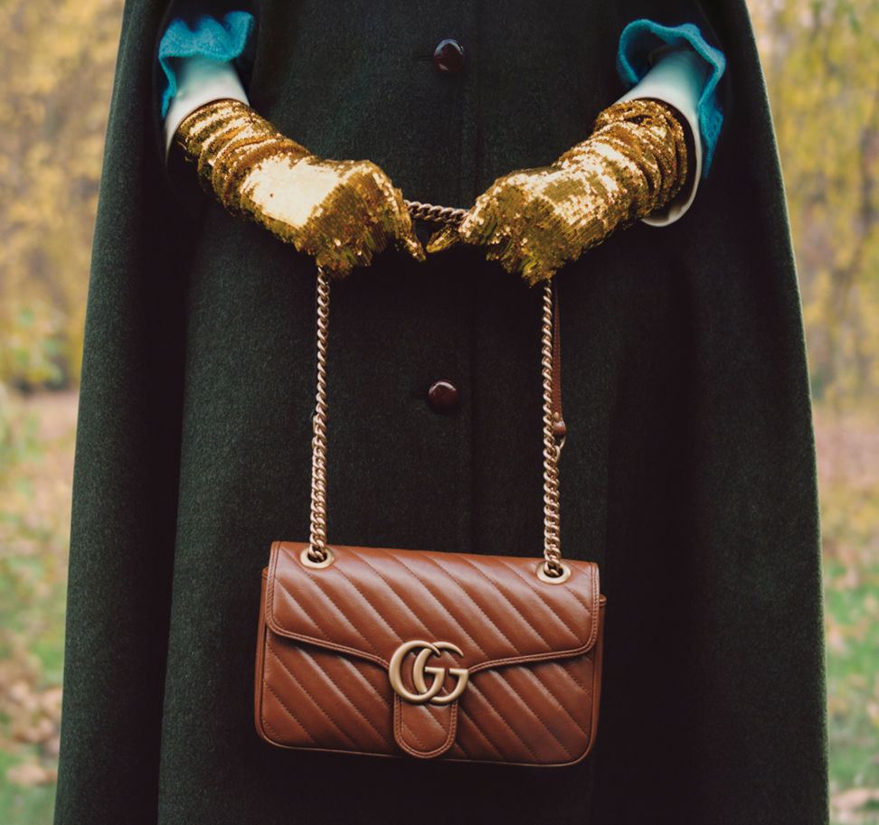 The GG Marmont with 70s-inspired Double G hardware.