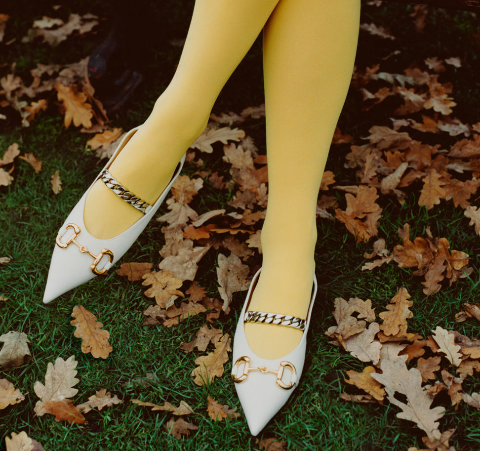 Gucci shoes: women's mid-heel pump with Horsebit
