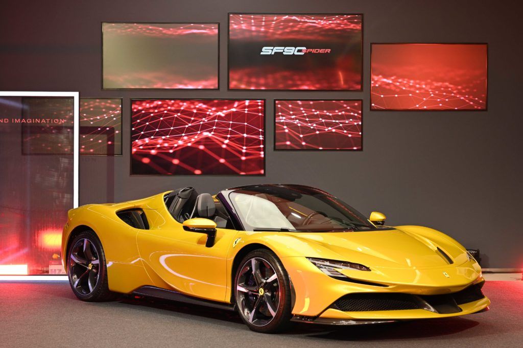 You Can Now Exclusively See and Feel the New Ferrari SF90 Spider